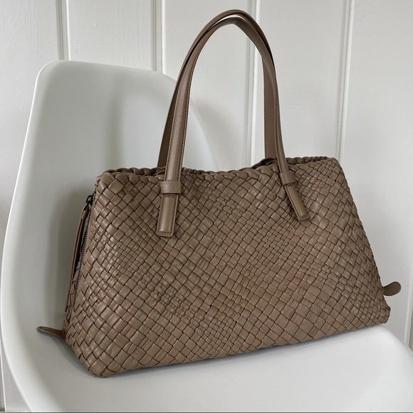 FALOR Italian Handmade Woven Leather Purse - Picture 1 of 13